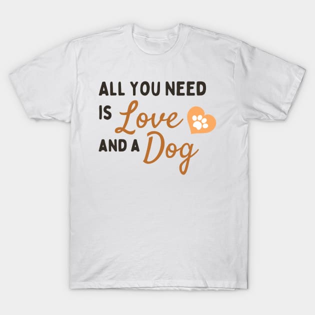 Feline Serenity: All You Need is Love and a Cat T-Shirt by neverland-gifts